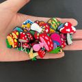 20PCS Mushroom Food Plant Shoe Croc Charms for Clogs Sandals Decoration Shoe Accessories Charms for Friends Gifts.