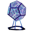 1 PCS Dodecaedron Color Art Light Fantasy Geometry Space LED Art Lamp USB Charging Christmas Gifts. 