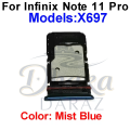 Infinix Note 11 Pro Note 12 Sim Tray Micro SD Card Slot with Sim Ejector Pin Replacement Part. 