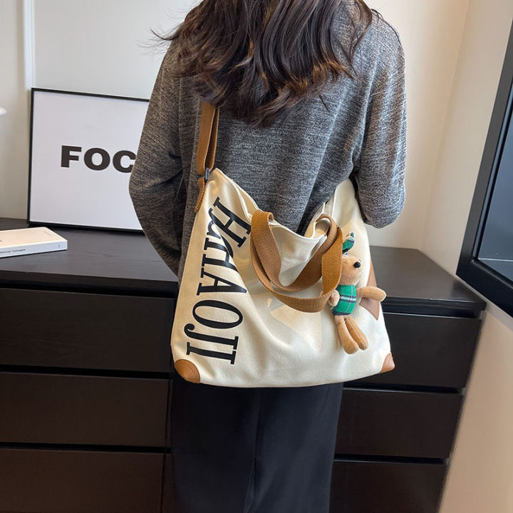 Korean%20Style%20High%20Quality%20Large%20Capacity%20Canvas%20Tote%20Bag%20for%20Women%202023%20New%20Portable%20Messenger%20Bag%20College%20Student%20Class%20Commuting%20-%20Image%202
