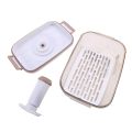 Food Storage Container Vacuum Storage Box with Drain Net Food Dispenser Transparent Sealed Tank Kitchen Organizer Work Lunch Box.
