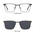 Glasses Clips Magnetic Glasses Metal Polarized with Magnet Clip On Sunglasses Lenses Anti-Blue Light Glasses 3 In 1 Glasses. 