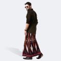 AMANAT SHAH LUNGI FOR MEN / LINEN BATIK PRINT LUNGI STITCHED (5 HAND).