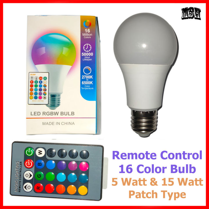 16 Color RGB Remote Control Bulb
