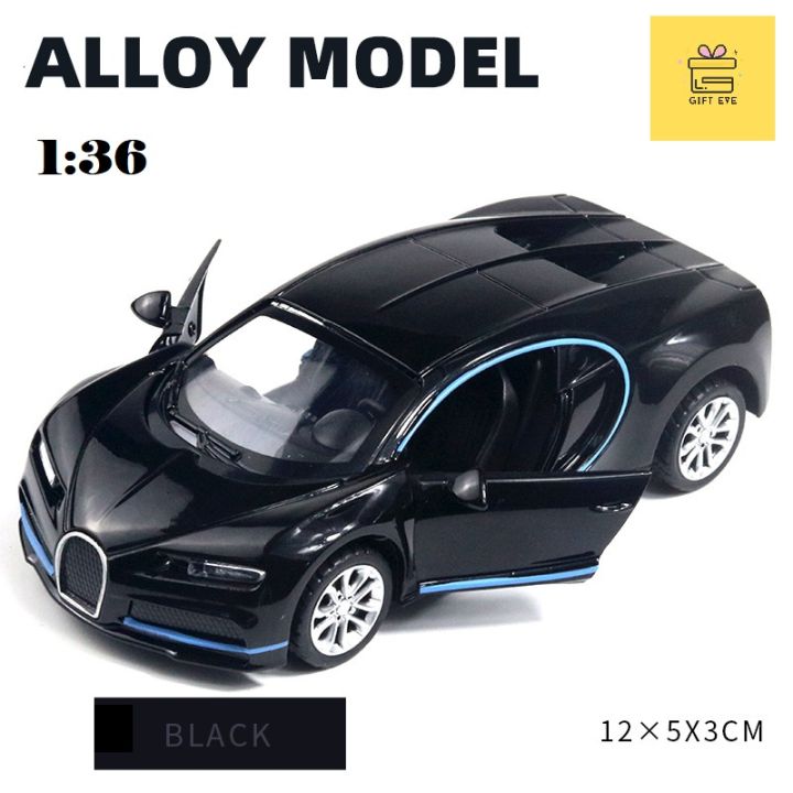 Bugatti%20Red/Black/Blue%201:36%20Toy%20Car%20Metal%20Alloy%20Car%20Diecasts%20Toy%20Vehicles%20Car%20Model%20-%20Image%203