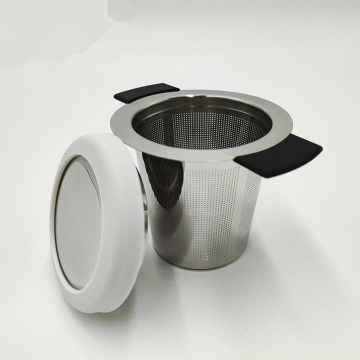 Large Tea Infuser Loose Tea & Spice Infuser Extra Fine Mesh 304 Stainless Steel Tea Strainers Steeper for Hanging on Teapots Mugs Cups Cooking Loose Black Tea Coffee