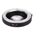 PK-AI Lens Mount Adapter Ring with Optical Glass for Pentax K Mount Lens to Fit for Nikon AI F Mount Camera Body Focus Infinity.