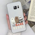 Fashion Case For Samsung Note 5 Case Transparent TPU Silicone Bear Rainbow Daisy Phone Case For Samsung Note 5 Soft Back Cases. 
