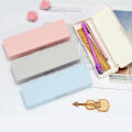 19.3*6.3*2cm Pencil Case Lightweight Plastic Transparent Pen Box PP Stationery Holder for School Supplies Desk Organization Student Gear Office Use Art Storage.