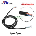 1meter / 2meter NEMA 17 stepper motor cable line 4-6Pin XH2.54 DuPont head extensive wire motor with Shield. 