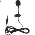 1.5 Meters 3.5mm Hands Free Clip On Mini Lapel Microphone for PC Laptop.