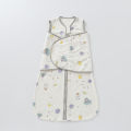 Baby swaddling sleeping bag, breathable baby anti-kick, anti-kick by the four seasons newborn anti-startle sleep artifact, pure cotton leg wrap. 