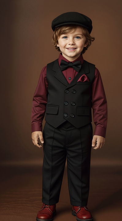 Most%20demanding%205%20pcs%20black%20colour%20party%20dress%20set%20for%20kids%20-%20Image%203
