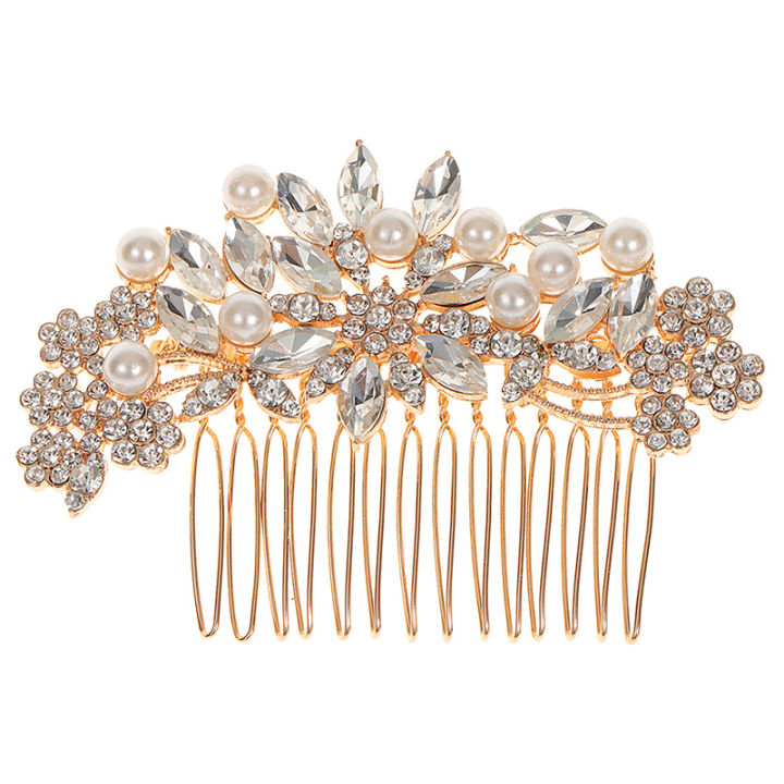 Rhinestone%20Pearl%20Bride%20Wedding%20Hair%20Comb%20Hair%20Side%20Comb%20Bridal%20Hair%20Clips%20Bridal%20Hair%20Accessories%20Crystal%20Hair%20Jewelry%20For%20Women%20And%20Girls%20Jessica%20-%20Image%202
