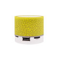 Mini Crackle Wireless Speaker Portable Car Audio LED Lighting Wireless Blue-tooth Subwoofer Speaker Mobile TF Card USB-Support.