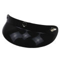 Universal Black 3-Snap Motorcycle Helmet Peak Lens Open Face Sun Shade Visor Shield. 