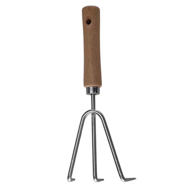 3-Piece%20the%20Garden%20Wooden%20Handle%20Small%20Shovel%20Steel%20Japanese%20Garden%20Tools%20Includes%20A%20Wide%20Shovel,%20A%20Pointed%20Shovel%20and%20A%20Three-Toothed%20Rake%20-%20Image%203