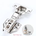 4Pcs Hinge Stainless Steel Hydraulic Cabinet Door Hinges Damper Buffer Soft Close Kitchen Cupboard Furniture Full/Embed. 