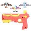【2023】 Catapult Plane Gun Toy Airplane Launcher Toy Airplane Aircraft for Children plane Catapult Gun Game Outdoor Sport Toys. 
