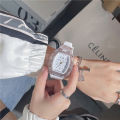 Teen boys' trendy black technology tonneo watches, casual fashion personality, Korean simple and cool watches. 