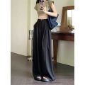 Deeptown Elegant Classic Formal Suit Pants Women Loose Vintage Korean Style Pleated Old Money Wide Baggy Palazzo Office Trousers. 