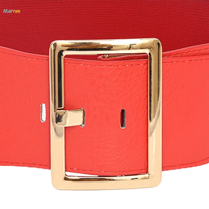 Women's%20Stretch%20Belt%20Metal%20Buckle%20Women%20Wide%20Waist%20Belt%20for%20Dress%20Coat%20Women%20Red%20-%20Image%209