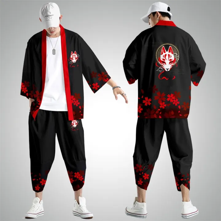 Two-piece%20Suit%20Oversize%20XXS-6XL%20Japanese%20Style%20Fashion%20Kimono%20And%20Pants%20Set%20Men%20Cardigan%20Blouse%20Haori%20Obi%20Asian%20Clothes%20-%20Image%204