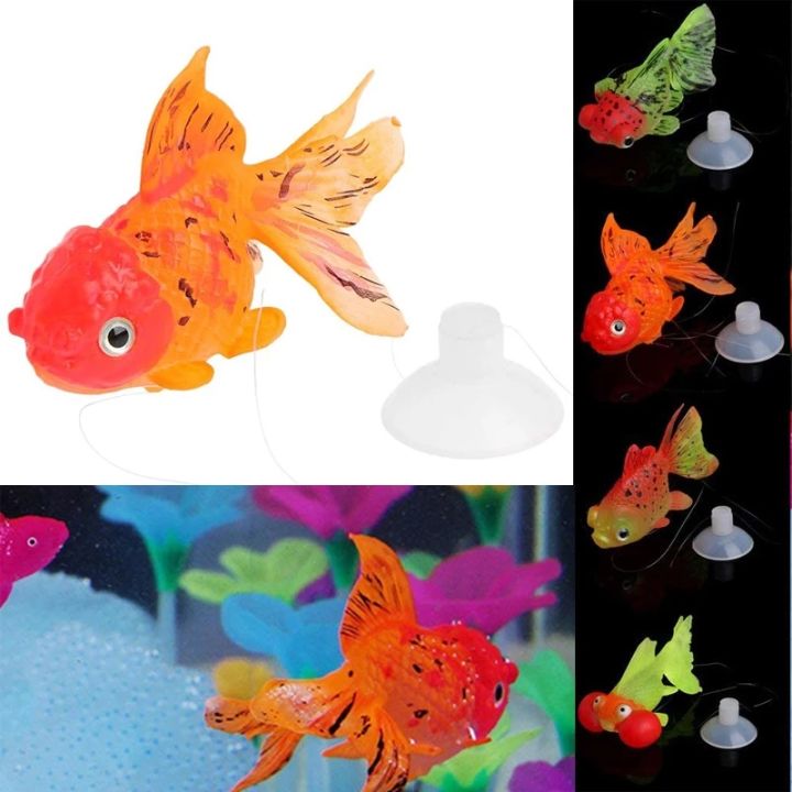 The Dark Artificial Aquarium Goldfish Ornament Fish Tank Jellyfish