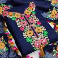 Joypuri Cotton Ari Embroidery Work Unstitched Salwar Kameez for Women Three Piece.