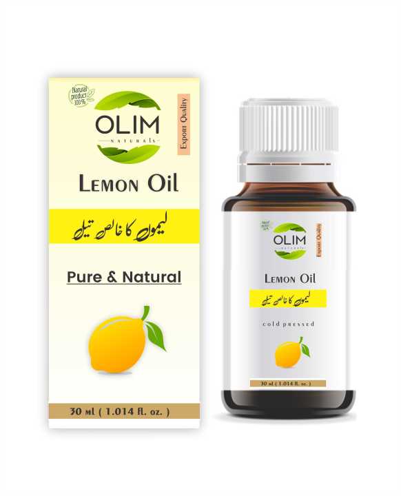Olim aturals - Lemon Essential Oil ure Edible Cooking Skin assage air