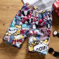 Beach Pants Men's Quick-Drying Soakable Large Size Loose Swimming Trunks Anti-Embarrassment Hot Spring Seaside Casual Swimming Shorts. 