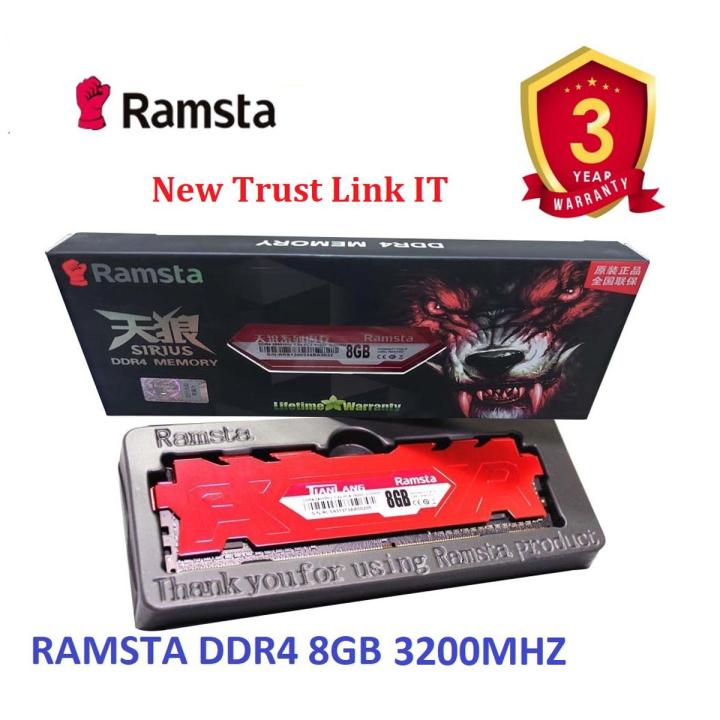 Ramsta DDR4 8GB 2666MHz DESKTOP Heatsink RAM With 03 Year Warranty