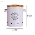 Potato Onion Garlic Pots Food Storage Container Tins Breathable Metal Box. 