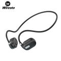 【3C VictoryEagle】Wiresto Wireless Earphone Earphone Air Conduction Headphones HIFI Stereo Headset Neckband Headphone Non-In-Ear Earbuds Stereo Headset Sweat-proof Waterproof Earphones for Running.