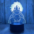 【Solitary waves】One Piece Zoro Luffy Nami Anime Night Lights Action Figure 3D LED Color Changing Toys Doll Usopp Sanji Chopper Hancock Xmas Gift. 