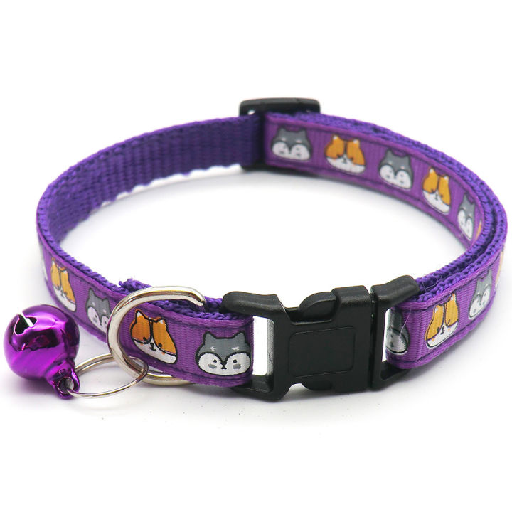 Dog Head print pet collar dog cat collar identification collar kitten