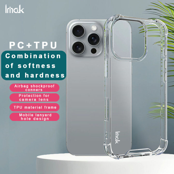 For Apple iPhone 16 Pro Max Case Space Shield Transparent Clear Shockproof Back Cover