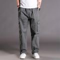 Thoshine Brand Spring Autumn Men Casual Cargo Pants 95% Cotton Multiple ckets Male Thin Trousers Loose Plus Size Oversize.