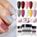 NICOLE DIARY Color Dipping Nail Powder Natural Dry No Lamp Cure Art Decoration Pigment Dust Gel Glitter French Acrylic Nail DIY.