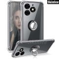 Phone case For infinix Hot 40i Back cover Ring Holder Ultra Thin Transparent Car Navigation Soft Silicone Clear cover For infinix Hot40i 4G Cover cases. 