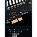 SSU PCIe to USB 3.2 Gen 2 Card 8-Port (6X Type-A+2X Type-C) Converter. 