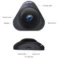 Escam Q8 360 Degree Fisheye Panoranic 960P HD H.264 Wifi Wireless Infrared IP Camera With Two Way Audio Night Vision Motion Detection And TF Card Slot (black) (UK/HK/IN). 