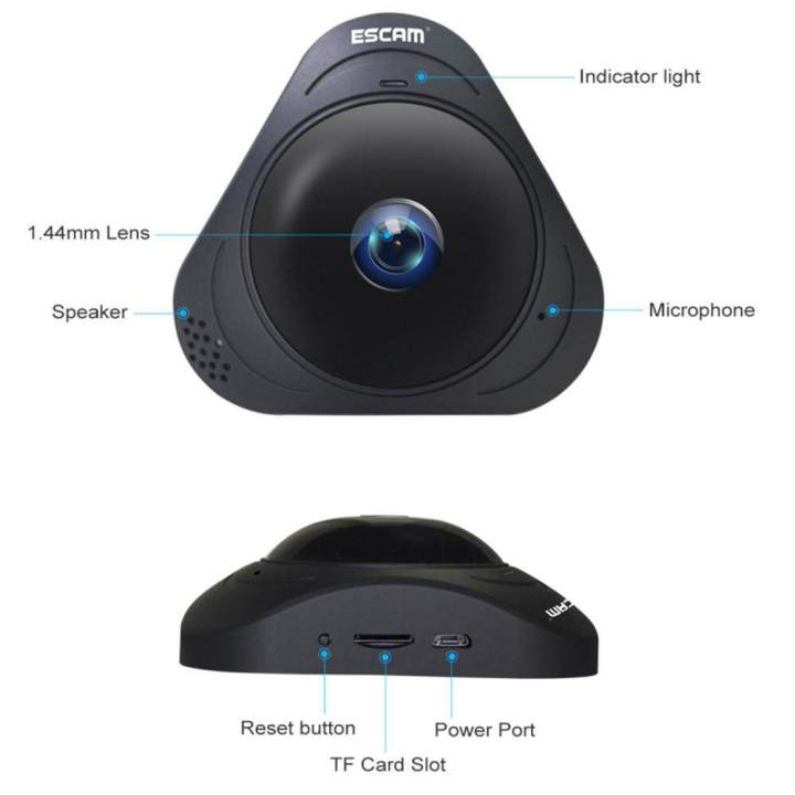 Escam%20Q8%20360%20Degree%20Fisheye%20Panoranic%20960P%20HD%20H.264%20Wifi%20Wireless%20Infrared%20IP%20Camera%20With%20Two%20Way%20Audio%20Night%20Vision%20Motion%20Detection%20And%20TF%20Card%20Slot%20(black)%20(UK/HK/IN)%20-%20Image%202