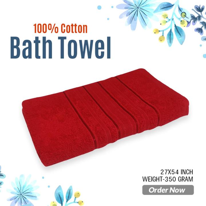 Extra-Long and Wide - Hand Washable - Absorbent Cotton Bath Towels ...