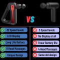 Portable and Rechargeable 32 Level Electric Deep Tissue Massager for Neck, Back & Full Body Pain Relief – Muscle Recovery Device for Sports & Fitness. 