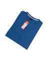T-Shirt Cotton Material  Blue step Color Size- M/L/XL   For Men. 