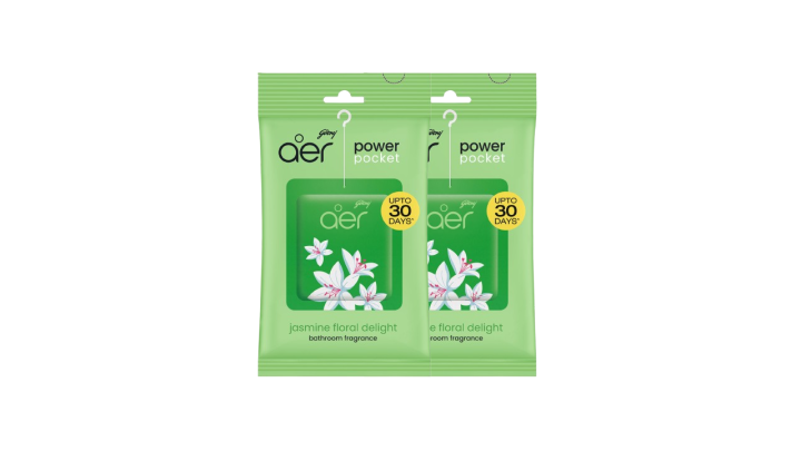 Aer Power Pocket Bathroom Fragrance Jasmine Floral Delight 10 gm- Pack of 2