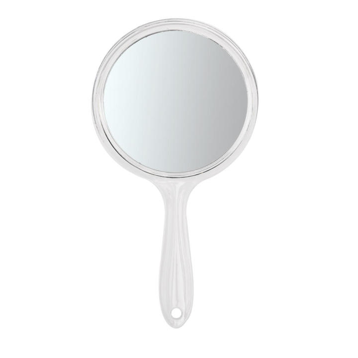 Transparent%20Hand%20Mirror%20Rounded%20Shape%20Makeup%20Mirror%20Hand%20Mirror%20Double-Sided%20Handheld%20Mirror%201X/3X%20Magnifying%20Mirror%20with%20Handle%20-%20Image%202