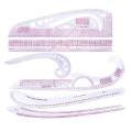 6 Styles French Curve Ruler Metric Rulers Set for Dressmaker Tailor Designer. 
