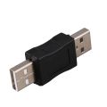 10X USB A Male to Male Connector Adapter Black. 